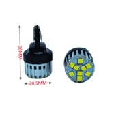 T20 Dekoratif led ampul çift duy beyaz 12V 4W canbus / LAAM950 - 2