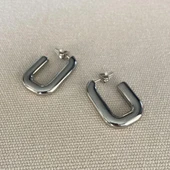 Trend Kolye Küpe Çelik Kombin - 4