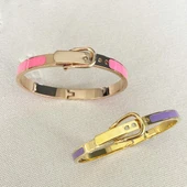 Mineli Rose Gold İkili Çelik Kelepçe thumbnail 3