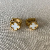 Yonca Üçlü Gold Çelik Kombin Küpe thumbnail 4