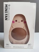 Sevimli Avokado Tasarımlı Led Işıklı USB Kablolu Mini Fan I Masa Üstü Ve Boyun Kullanımı Vantilatör - 4