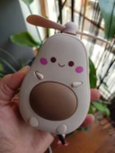 Sevimli Avokado Tasarımlı Led Işıklı USB Kablolu Mini Fan I Masa Üstü Ve Boyun Kullanımı Vantilatör - 1