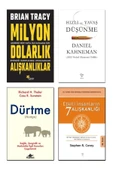 Hızlı Ve Yavaş Düşünme + Etkilli İnsanların Alışkanlığı + Milyon Dolarlık Alışkanlıklar + Dürtme / 4lü Kitap Seti - 1