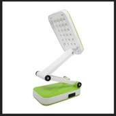 YEŞİL RENK PORTATİF KATLANABİLİR ŞARJLI MASA LAMBASI TAŞINABİLİR KAMP LAMBASI KİTAP OKUMA LAMBASI thumbnail 1
