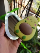 Sevimli Avokado Tasarımlı Led Işıklı USB Kablolu Mini Fan I Masa Üstü Ve Boyun Kullanımı Vantilatör. - 2