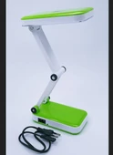 YEŞİL RENK PORTATİF KATLANABİLİR ŞARJLI MASA LAMBASI TAŞINABİLİR KAMP LAMBASI KİTAP OKUMA LAMBASI thumbnail 4