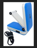 MAVİ RENK PORTATİF KATLANABİLİR ŞARJLI MASA LAMBASI TAŞINABİLİR KAMP LAMBASI KİTAP OKUMA LAMBASI thumbnail 4