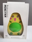 Sevimli Avokado Tasarımlı Led Işıklı USB Kablolu Mini Fan I Masa Üstü Ve Boyun İpli Vantilatör - 4