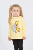 Toontoy Kız Çocuk Zürafa Fil Baskılı Sweatshirt thumbnail 9