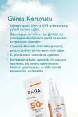 BAGA Güneş Koruyucu Krem Spf 50+ Doğal Vegan UVA ve UVB Işınlarına Karşı Koruma Güneş Kremi - 3