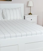 Cotton Collection Tek Kişilik Çizgili Çarşaf Seti Seroya thumbnail 3