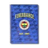 Fenerbahçe A4 72 Yaprak Karton Kapak Spiralli Defter Kareli (594567) 1 Adet - 3