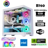 Xaser Velox X380 i7 14700f 32GB DDR5 Ram 1TB M.2 NVMe SSD 16GB RTX5070Ti Masaüstü Oyuncu Bilgisayarı thumbnail 1