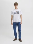 JACK JONES Erkek Renkli Yazı Baskılı Tişört 12278523 - 6