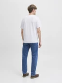 JACK JONES Erkek Renkli Yazı Baskılı Tişört 12278523 - 3