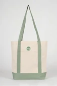 Heep Mint Yeşili Cepli Kanvas Tote Çanta thumbnail 2