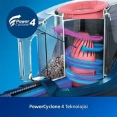 Philips PowerCyclone 4 XB2142/09 850 W Toz Torbasız Süpürge thumbnail 4