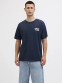 JACK JONES Erkek Renkli Yazı Baskılı Tişört 12278523 thumbnail 2