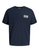 JACK JONES Erkek Renkli Yazı Baskılı Tişört 12278523 thumbnail 1