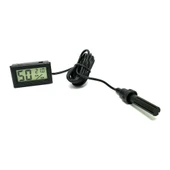 Dijital Iç Ortam Nem Ölçer Termometre Kablolu Sensör thumbnail 2