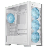 ASUS TUF GAMING GT302 TG ARGB MAKSIMUM SOGUTMA SÖK TAK ÜST VE YAN PANELLER GIZLENMIS ANAKART BAGLANTI DESTEGI 4 ADET 140 X 28 MM FAN E ATX 12x10.9 ATX Micro-ATX Mini-ITX - BEYAZ KASA - 1