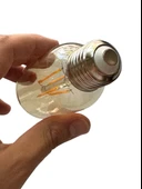 (2 Adet) Heka 6W (48W) 2500K (Günışığı) E27 Duylu (Kalın Duy) Şeffaf Led Ampul thumbnail 5