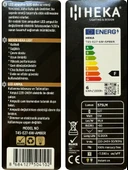 (5 Adet) Heka 6W (48W) 2500K (Günışığı) E27 Duylu (Kalın Duy) Şeffaf Led Ampul thumbnail 4