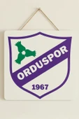 3D Orduspor Logolu Duvar Tablosu -  Taraftarlara Özel Tasarım - 22,5x22,5cm - 3