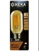 (8 Adet) Heka 6W (48W) 2500K (Günışığı) E27 Duylu (Kalın Duy) Şeffaf Led Ampul thumbnail 2
