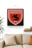 3D Samsunspor Logolu Duvar Tablosu -  Taraftarlara Özel Tasarım - 25x22,5cm - 1