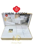Silky İpek Çift Kişilik Nevresim Takımı Beyaz - 2