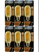 (6 Adet) Heka 6W (48W) 2500K (Günışığı) E27 Duylu (Kalın Duy) Şeffaf Led Ampul thumbnail 1