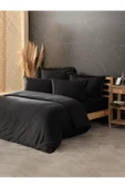 Silky İpek Çift Kişilik Nevresim Takımı Siyah thumbnail 1