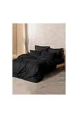 Plain Çift Kişilik Nevresim Takımı Siyah thumbnail 1