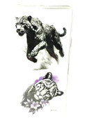 Hayal Sepeti Geçici Dövme 9,5x19CM Tattoo Minimal Tattoo Aksesuar Şık  LEOPAR MODELİ - 3