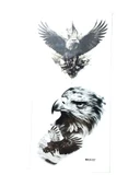 Hayal Sepeti Geçici Dövme 9,5x19CM Tattoo Minimal Tattoo Aksesuar Şık  KARTAL MODELİ - 2