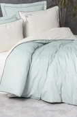 Elite Saten Çift Kişilik Nevresim Takımı Vanko Mint thumbnail 3