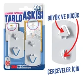 Kendinden Yapışkanlı Tablo Çerçeve Saat Askısı 2 adet 3 kg taşır - 2