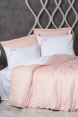 Elite Saten Çift Kişilik Nevresim Takımı Melinda Pembe thumbnail 1