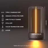 ARWOAN Dokunmatik Kontrollü LED Masa Lambası Şarjlı, Manyetik, Gece Lambası ve Dekoratif Aydınlatma - 5