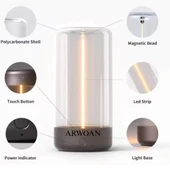 ARWOAN Dokunmatik Kontrollü LED Masa Lambası Şarjlı, Manyetik, Gece Lambası ve Dekoratif Aydınlatma - 1