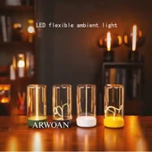 ARWOAN Dokunmatik Kontrollü LED Masa Lambası Şarjlı, Manyetik, Gece Lambası ve Dekoratif Aydınlatma - 2