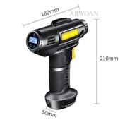 ARWOAN Dijital Ekranlı Kablosuz Taşınabilir Hava Kompresörü Lastik Şişirme Pompası - 2