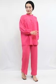 Moda Çizgili Robalı İkili Takım Pembe thumbnail 2