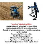 Kazayağı 5’li Aparat Çapa Makinesi Uyumlu-Tarımgaraj - 2