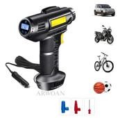 ARWOAN Dijital Ekranlı Kablosuz Taşınabilir Hava Kompresörü Lastik Şişirme Pompası - 1