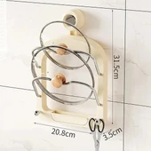 Mutfak Tava Tencere Kapak Tutucu Organizer Raf thumbnail 4