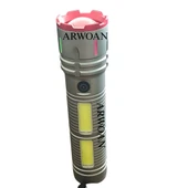 ARWOAN Şarjlı Alüminyum Gövdeli LED El Feneri | Yüksek Lümenli, Zoom Özellikli, Su Geçirmez, Taşınabilir Fener - 2