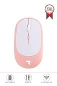 Torima TM-16 Pembe Kablosuz Çift Modlu Sessiz Mouse Fare thumbnail 1