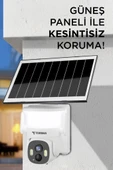 Torima CMR30 Beyaz Şarjlı Duvar Lambası Görünümlü Dış Mekan Kamerası Akıllı IP Güneş Enerjili Kamera - 2